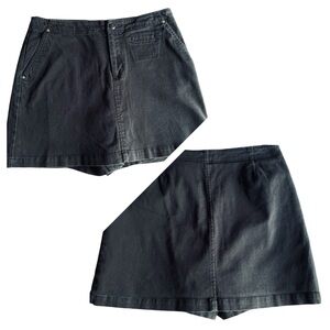 Dockers - Black Denim Skort Size 4